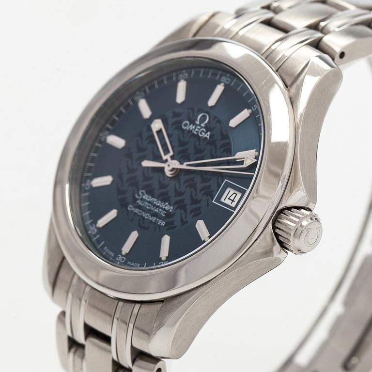 Omega Seamaster, Jaques Mayol limited edition / Dolphin, 36 mm, steel, automatic, sapphire crystal.