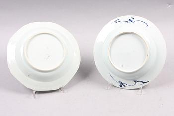 TALLRIKAR, 11 st, porslin, Kina, 1700-1800-tal.