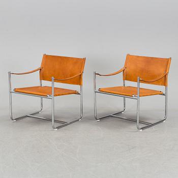 A pair of"Amiral" easy chairs design Karin Mobring for IKEA, 1970s.