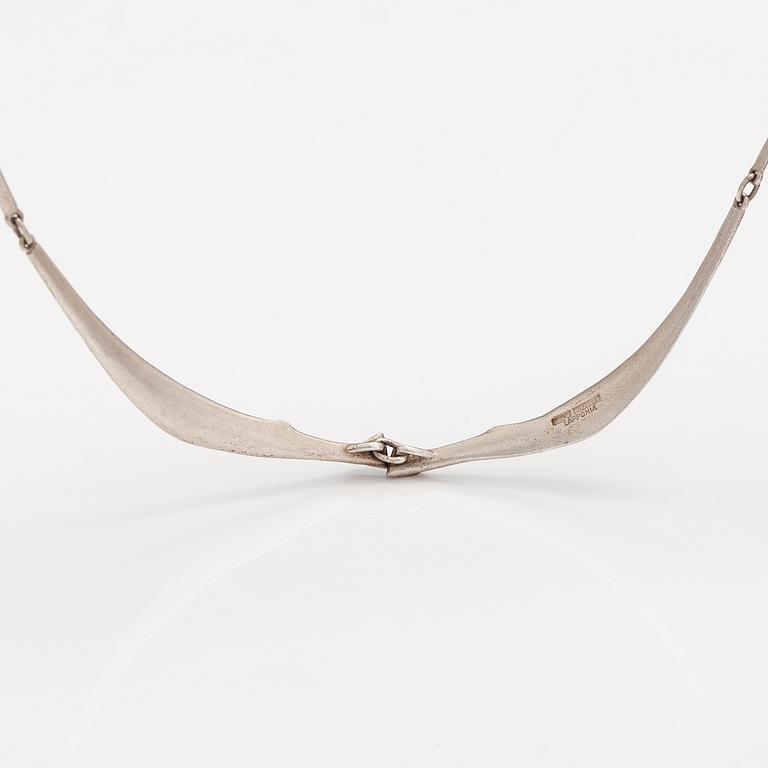 Zoltan Popovits, A stelring silver necklace "Bellatrix". Lapponia 1979.