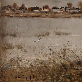 Wilhelm von Gegerfelt, River landscape.