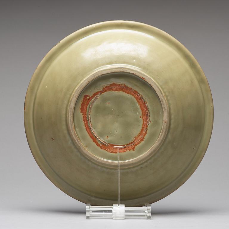 A celadon dish, Ming dynasty (1368-1644).