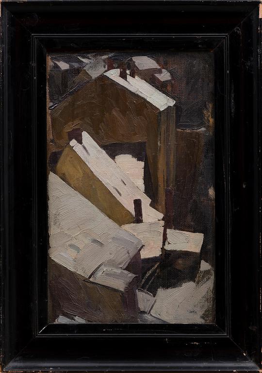 HANS LILLIG, olja på dukpannå, a tergo signerad.