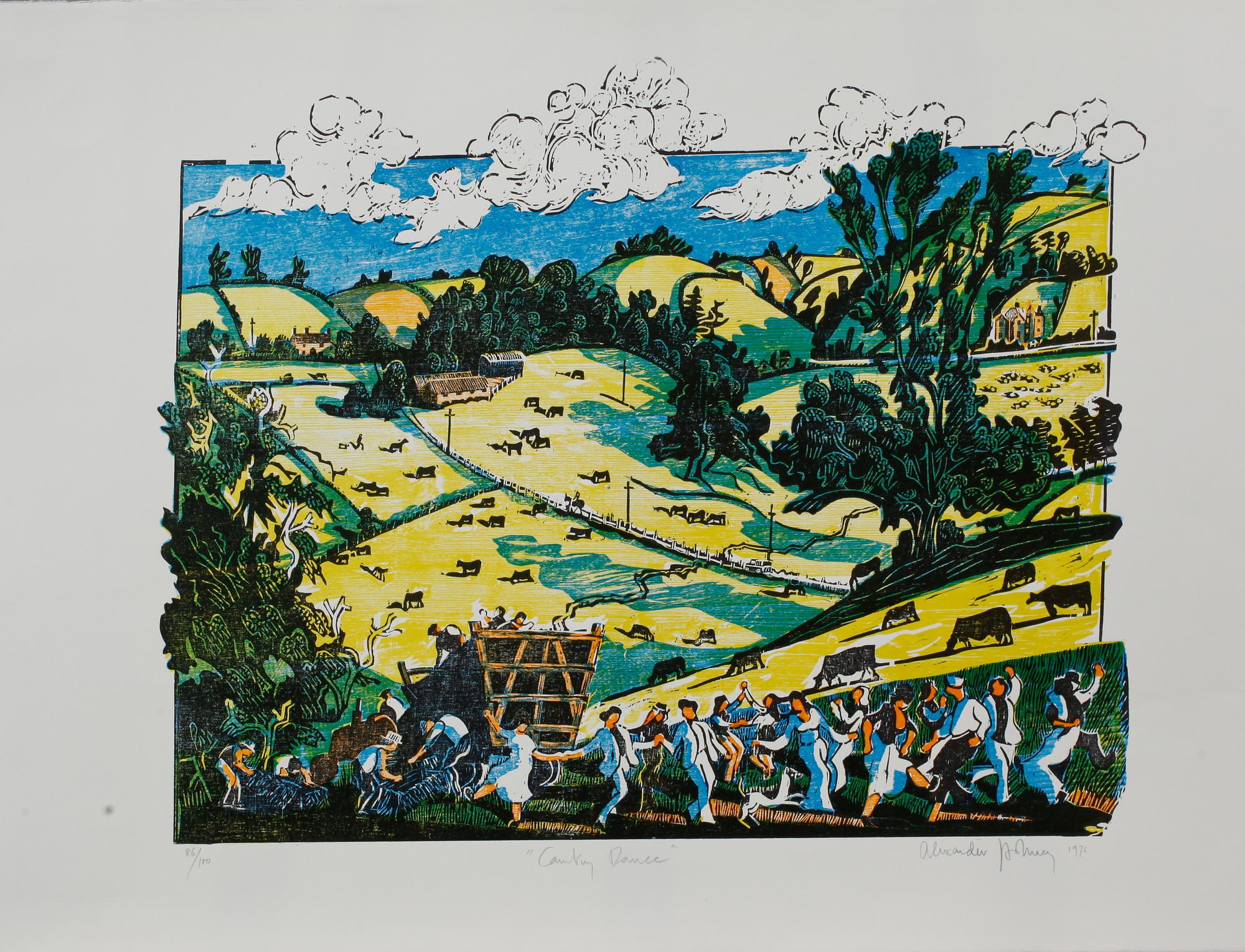 ALEXANDER HOLLWEG och ROBYN DENNY, grafiska blad, signerade och numrerade 86/100.