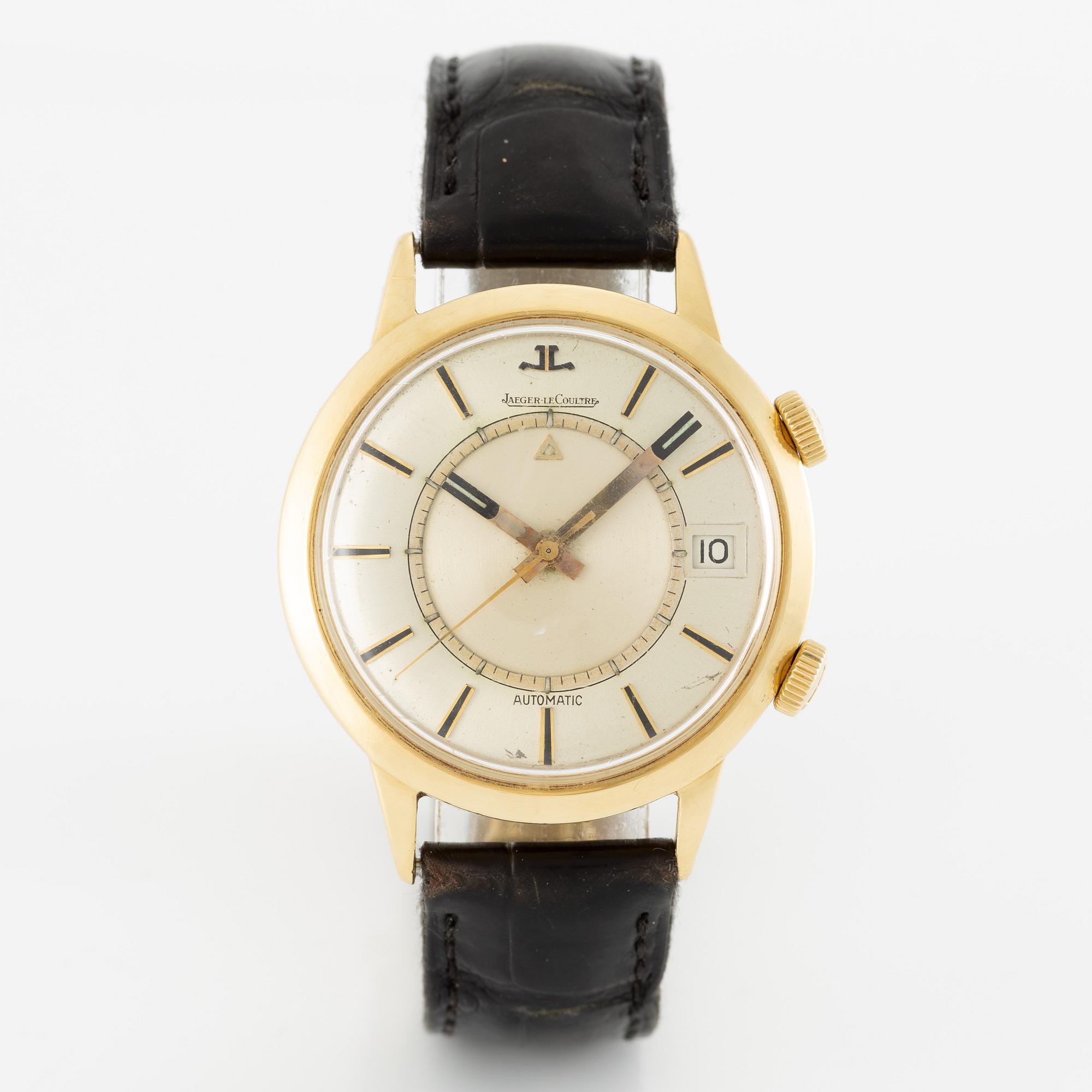 Jaeger-LeCoultre, Memovox, wristwatch, 37 mm.