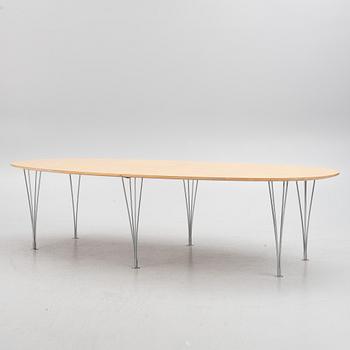 Bruno Mathsson, & Piet Hein, dining table, "Superellipse", Bruno Mathsson International, 1990s.