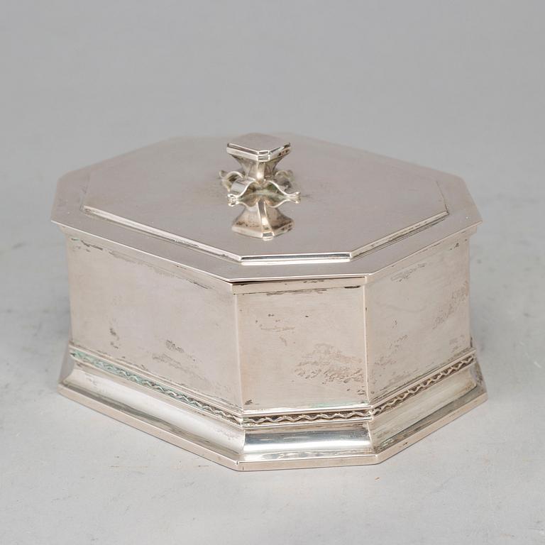 A silver box from K Anderson, Stockholm, 1935.