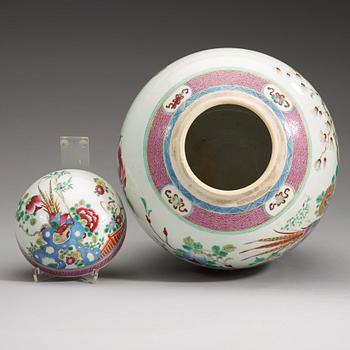 BOJAN med LOCK, porslin. Qingdynastin, 1800-tal.