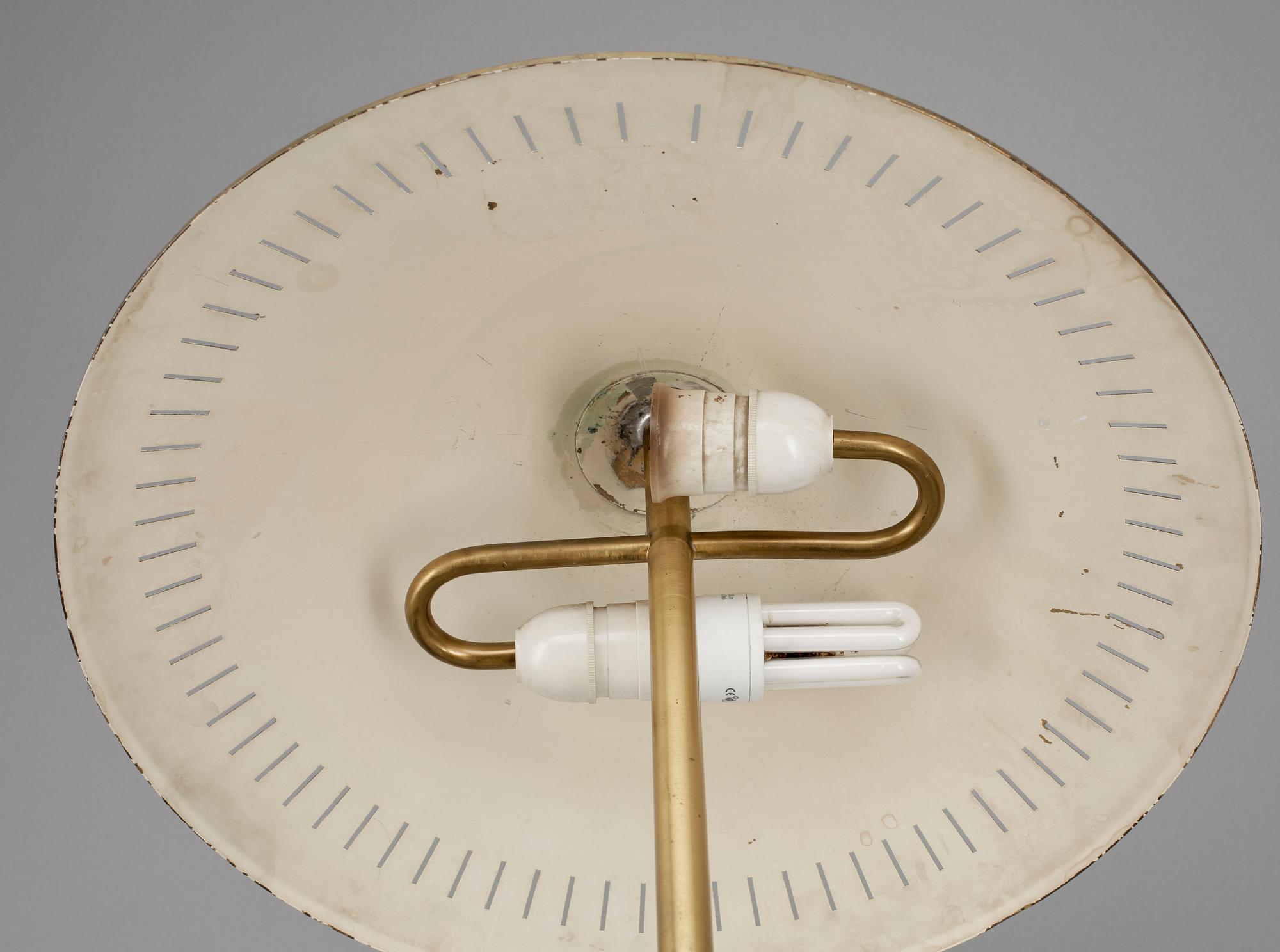 BORDSLAMPA, mässing, Lyfa, "B146", 1956.
