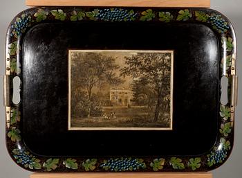 BRICKA, papier maché, 1800-talets mitt.