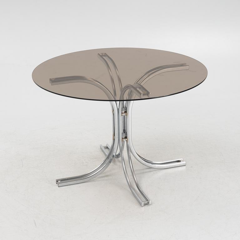 Gastone Rinaldi, a dining table and four chairs, Italy, 1960's/70's.