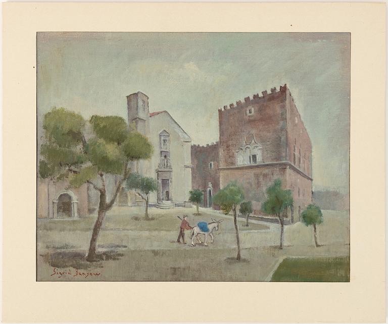 Sigrid Bensow, “Piazza i Taormina”.