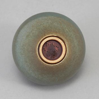BERNDT FRIBERG, a stoneware vase from Gustavsberg studio, signed Friberg.