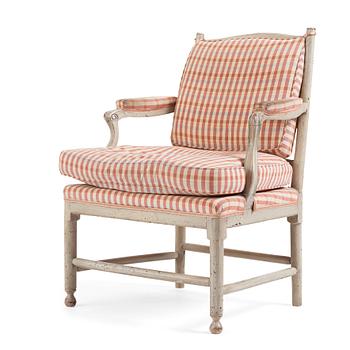 54. A Gustavian 'Gripsholm' armchair, late 18th century.