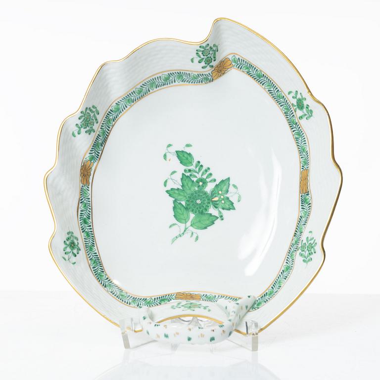 A 42-piece 'Chinese Bouquet' porcelain service and six 'Waldstein rose' coffee cups with saucers, Herend, Hungary.