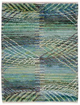 941. RUG. "Marina grön". Rya. 211,5 x 157 cm. Signed AB MMF BN (AB Märta Måås-Fjetterström, Barbro Nilsson).