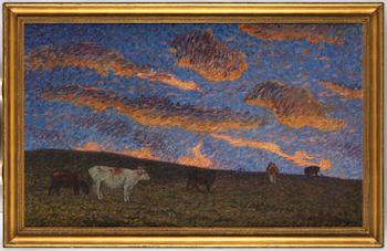 Nils Kreuger, "Röda Moln" ("Red clouds", motif from Båstad).