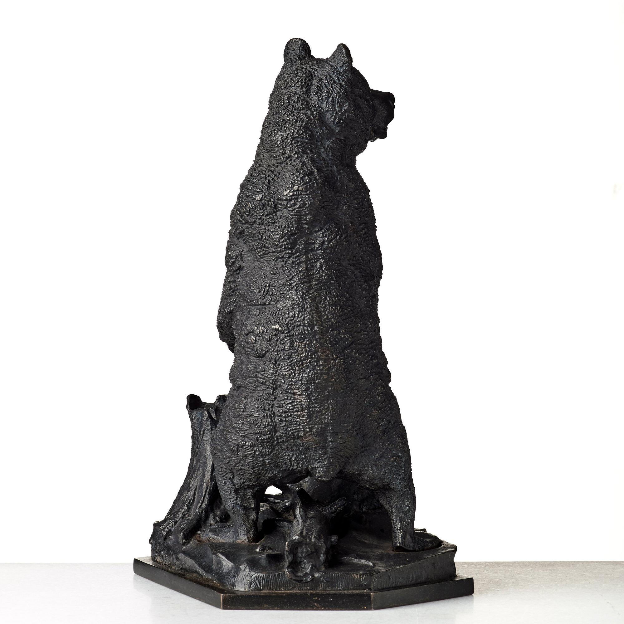 Nicolai Ivanovitch Lieberich After, NICOLAI IVANOVITCH LIEBERICH, sculpture, iron, signed, foundry mark, height 56.5 cm.