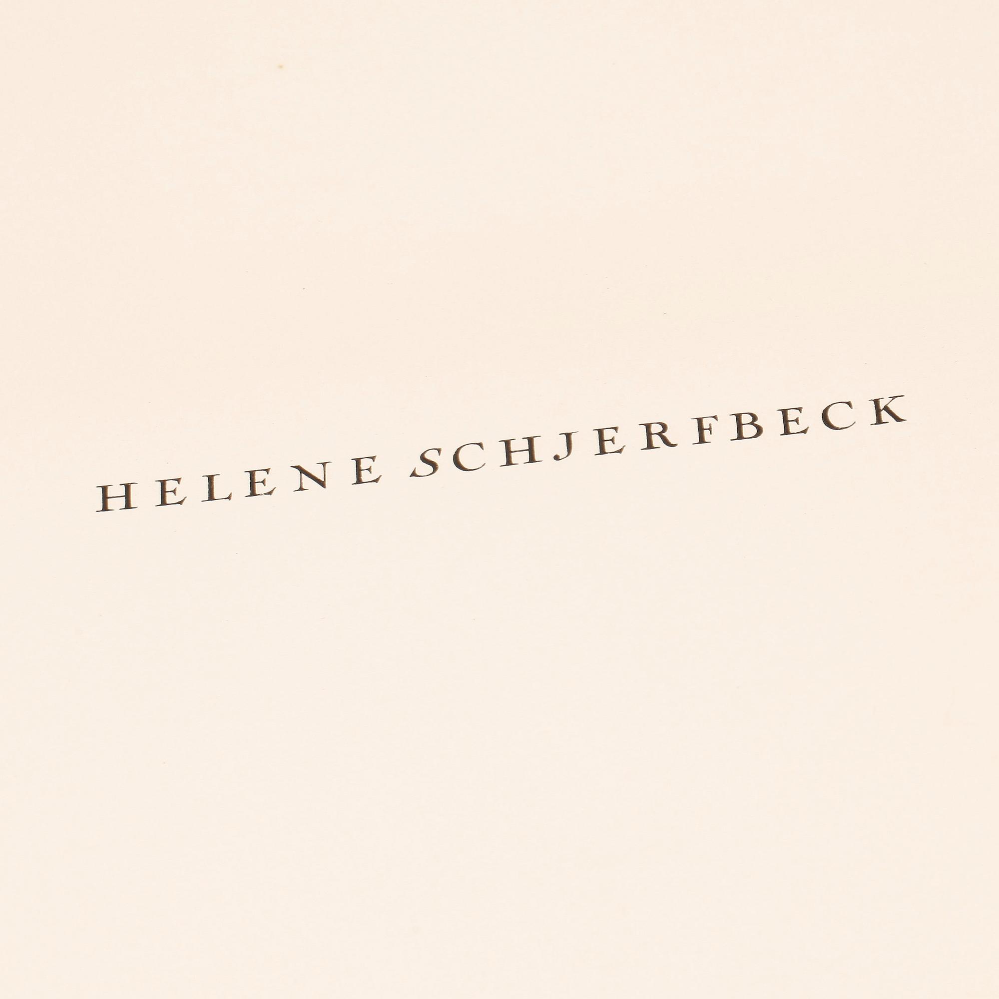 HELENE SCHJERFBECK, mapp med 48 reproduktioner, Gotthard Johansson, numrerad 63/500, Nordisk Rotogravyr Stockholm 1945.