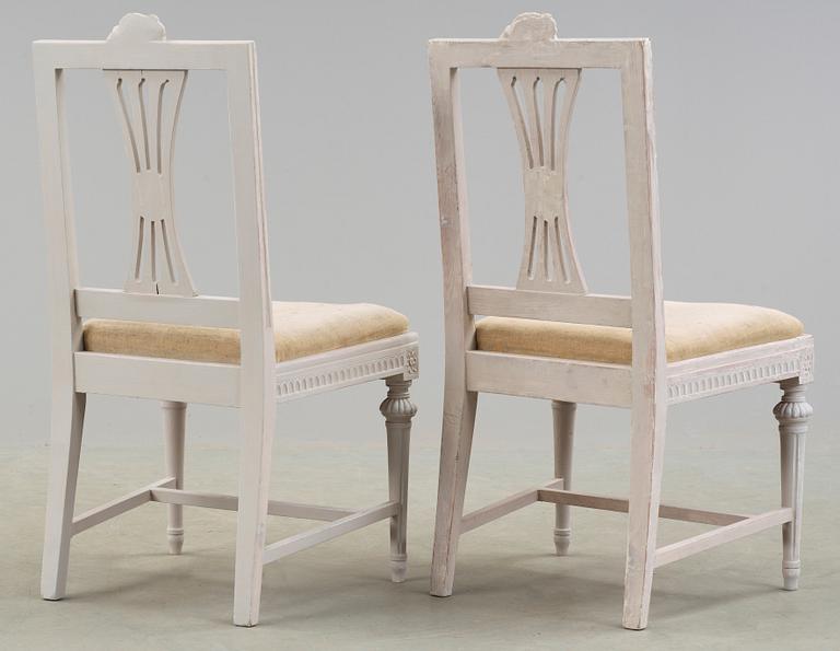 STOLAR, ett par, Lindome, sengustavianska, 1800-tal.