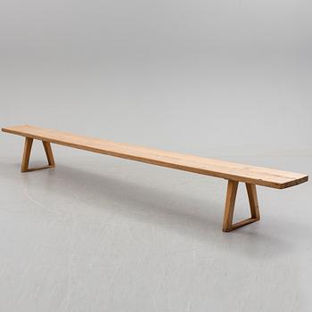 a swedish wooden bench from the 19th century.