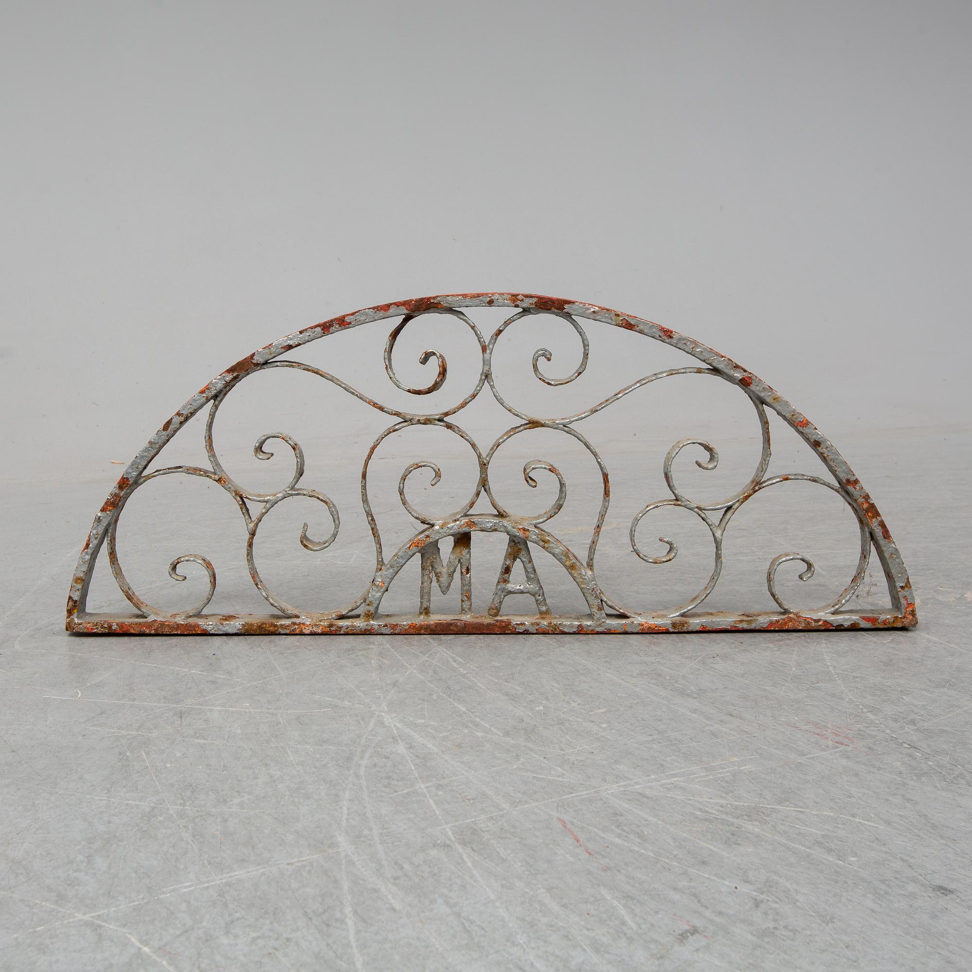A spanish window grill from the mid 19th century.