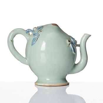 Cadogankanna, porslin. Qingdynastin, 1800-tal.
