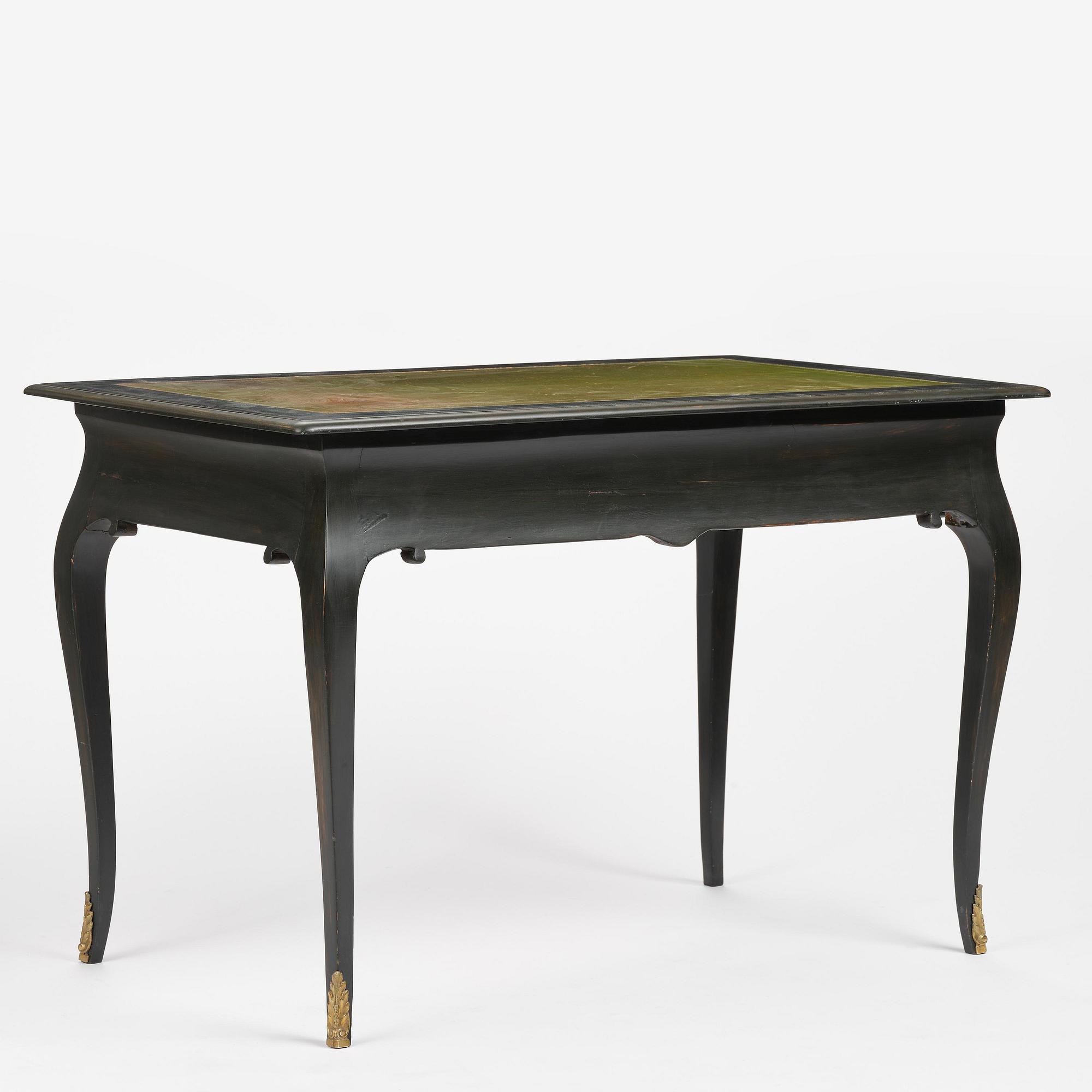 A Swedish rococo writings desk in the manner of C. Linning, Stockholm,l later part 18th century.