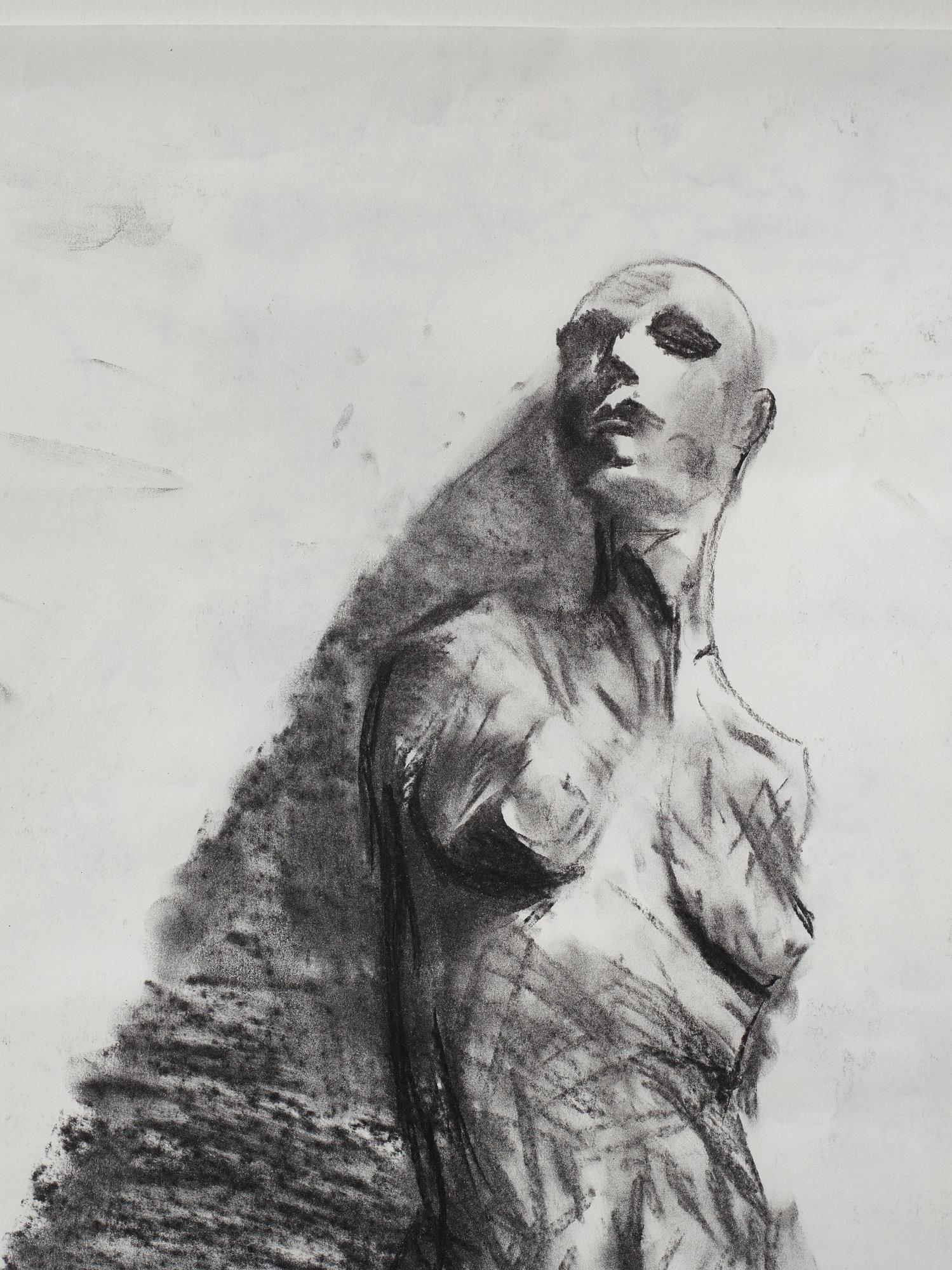 Nicolas Ceccaldi, executed in 2010. Graphite on paper.