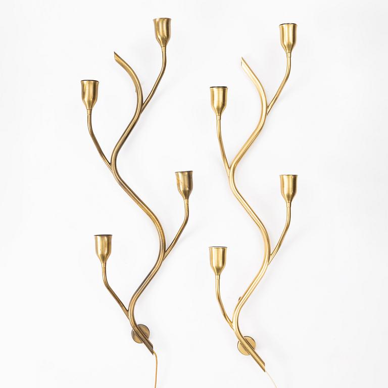 A pair of wall lamps, Astra, Norway, 1940s/50s.