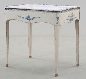 A North European 18th century faience tea table.