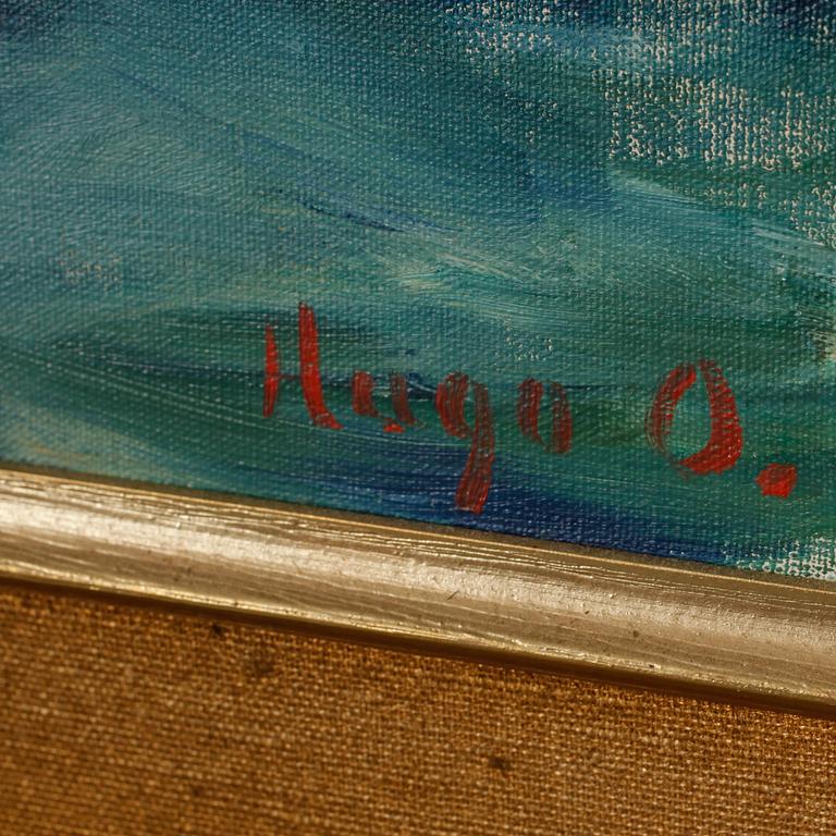 UNKNOWN ARTIST, oil on canvas, signed Hugo O, third quarter of the 20th century.