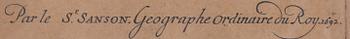 KARTA, Noort-Zee ou Ocean Septentrional, S. Sanson Geographe Ordinaire du Roy 1692.