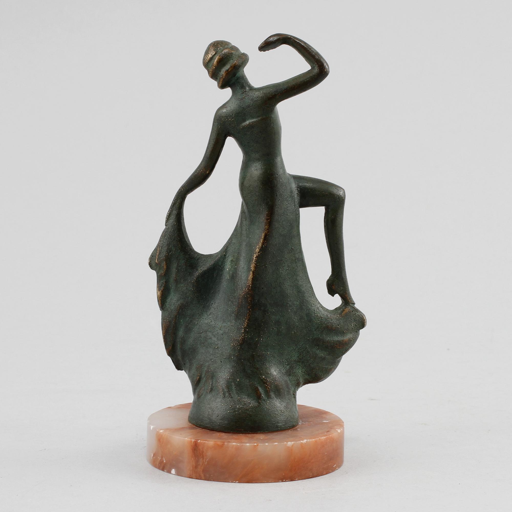 FIGURIN, brons, omkring 1900-talets mitt.