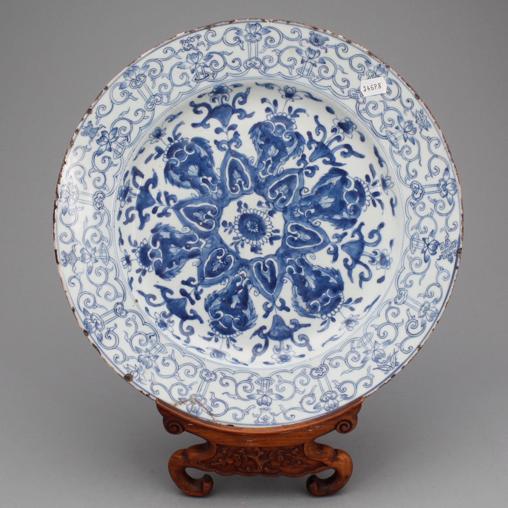 Fat, porslin, Qing dynastin, Kangxi (1662-1722).