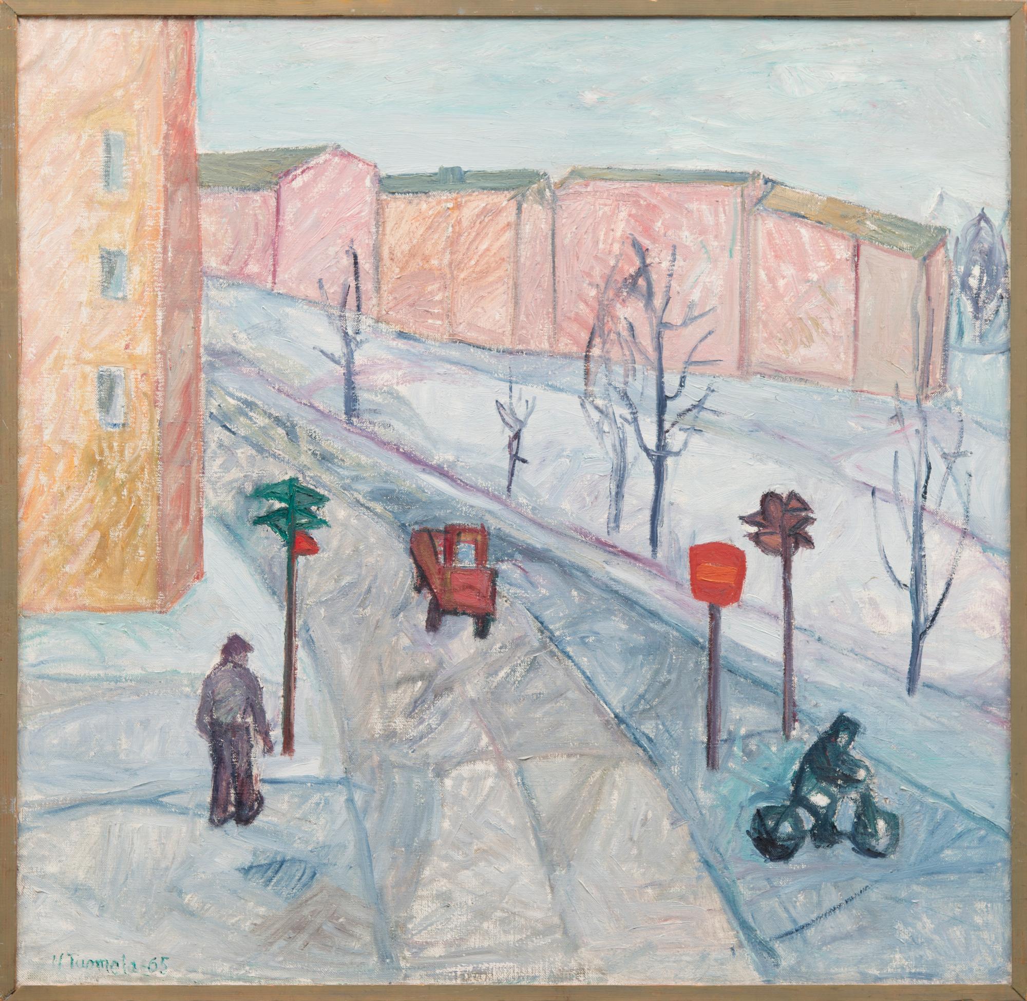 HEIKKI TUOMELA, öljy kankaalle, signeerattu ja päivätty -65.