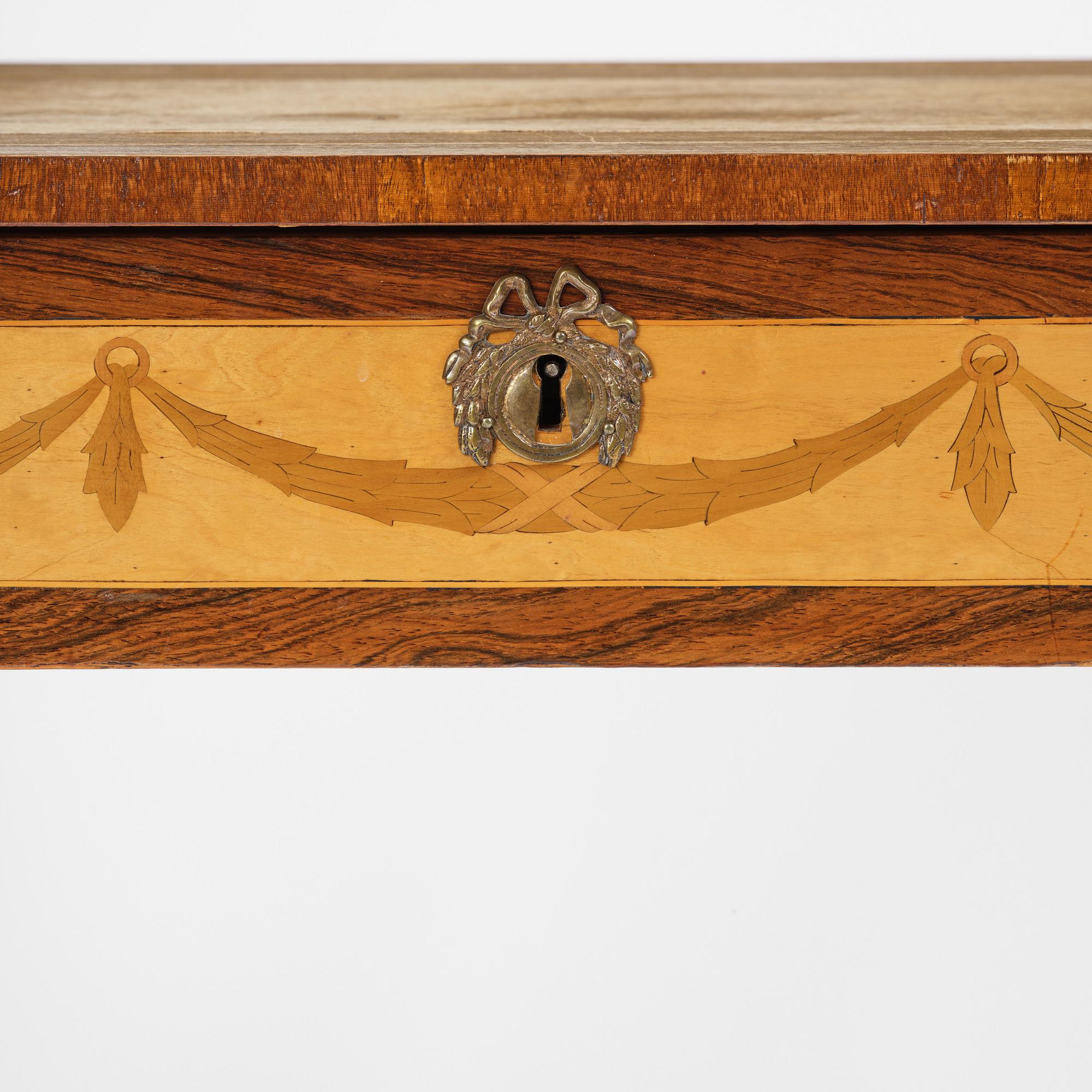 A  Gustavian style Ladies desk, late 19th century.