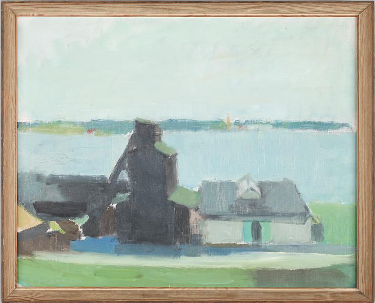 GUSTAV RUDBERG, olja på duk, signerad.