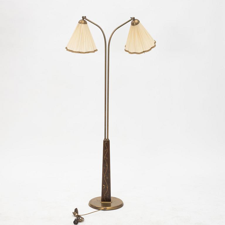 Tor Wolfenstein, tillskriven, golvlampa, Ditzingers, Swedish Modern, Stockholm 1940-tal.