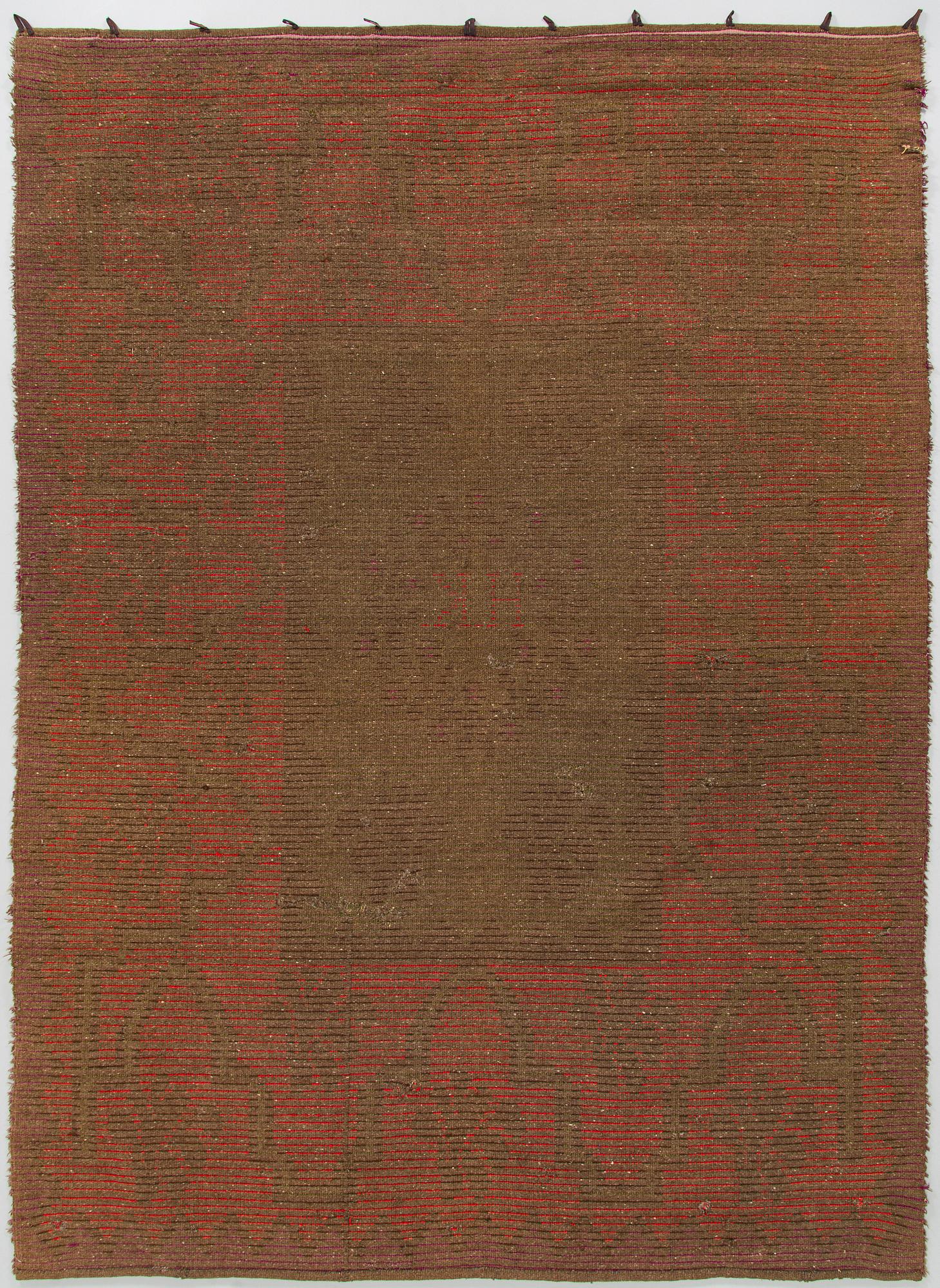 Rya, allmoge, daterad 1874. Ca 194 x 140 cm.