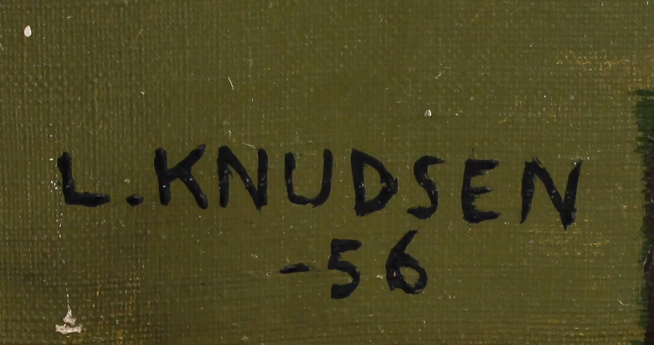 LEIF KNUDSEN, olja på duk, signerad och daterad -56.