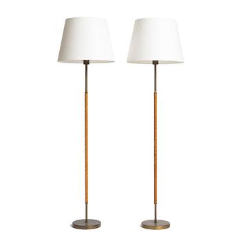 386. Harald Notini, or Uno Westerberg, a pair of floor lamps model "15750", Arvid Böhlmarks Lampfabrik, Stockholm, 1950s-60s.