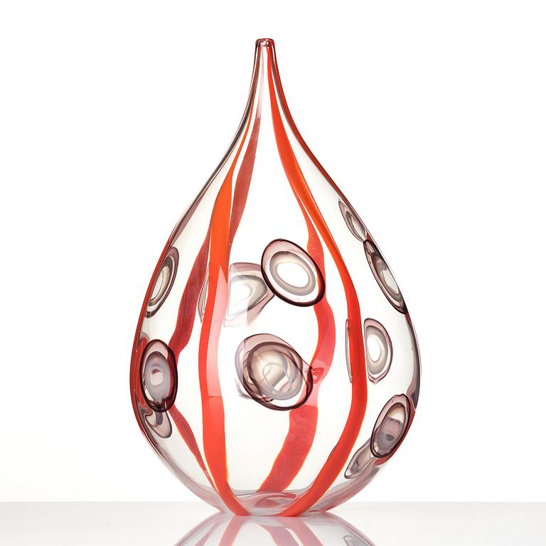 Ann Wåhlström, a unique glass vase, "Bulb IX", Tacoma, Seattle, USA 2003.