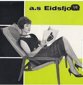 Lars Hjelle or Hartmut  Lohmeyer, an easy chair for A/S Eidsfjord Møbelfabrik or Gemla, 1950's.