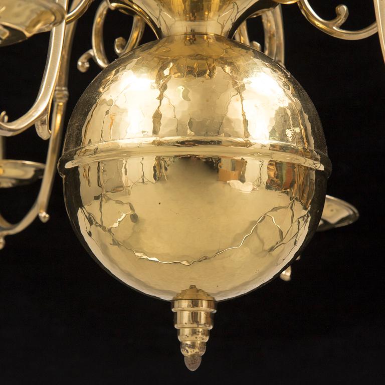 LARS HOLMSTRÖM, a brass chandelier, Arvika.