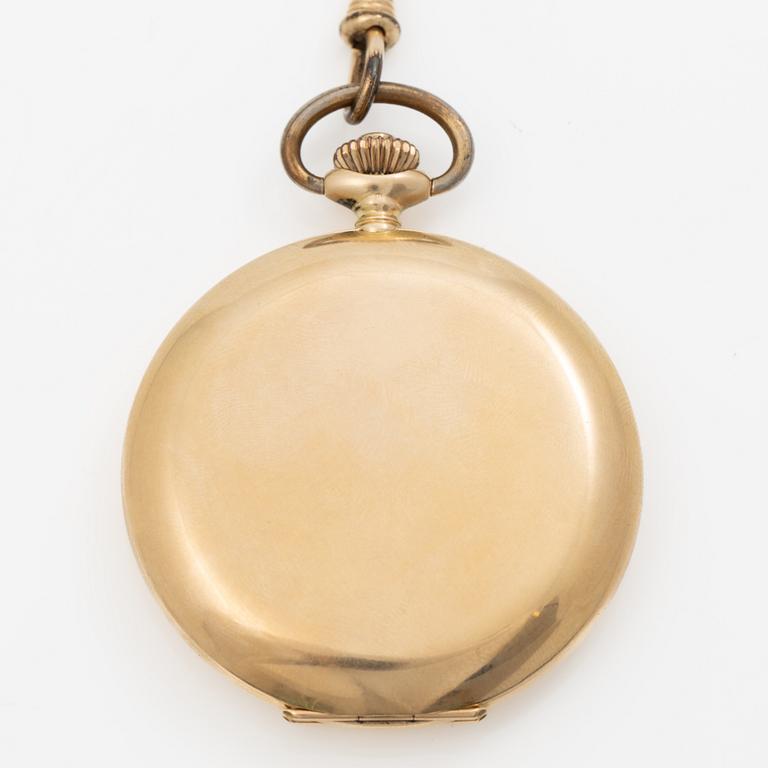 Pocket watch, hunter case, 50.5 mm, “Boliden Guld”, 14K.