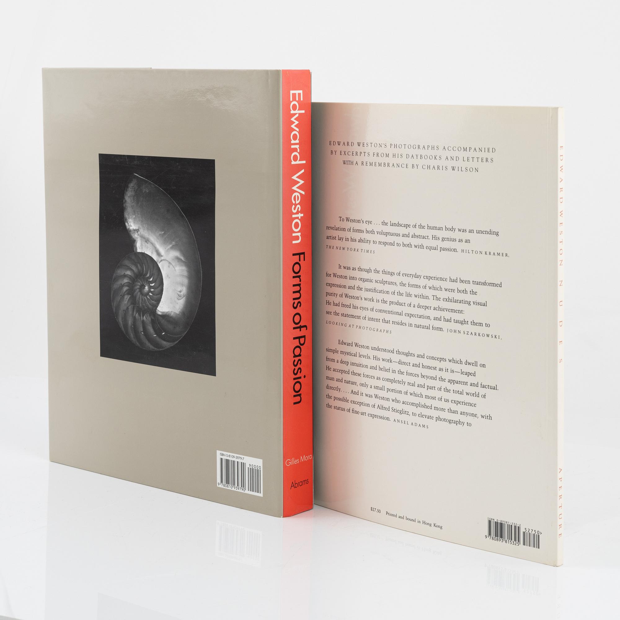 Edward Weston, 2 photobooks.