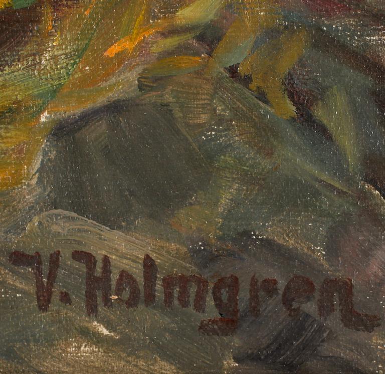 VILHELM HOLMGREN, olja på duk. Sign.