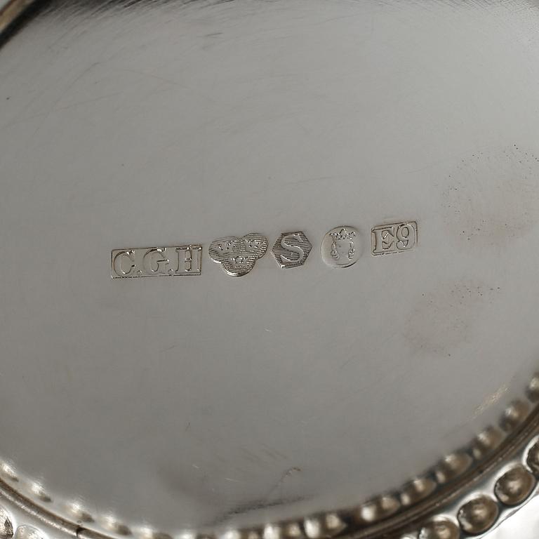 PARTI SILVER, 9 delar, bla Österrike-Ungern 1855. Vikt ca 683 gram.