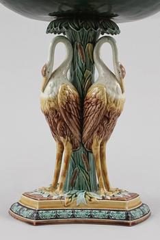 UPPSATSSKÅL, majolika, Gustafsberg, omkring år 1900.